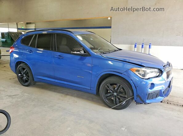 WBXHT3C32G5E52584 2016 BMW X1 Blue Przód prawy