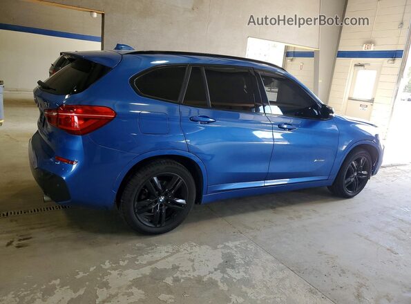 WBXHT3C32G5E52584 2016 BMW X1 Blue Tył prawy