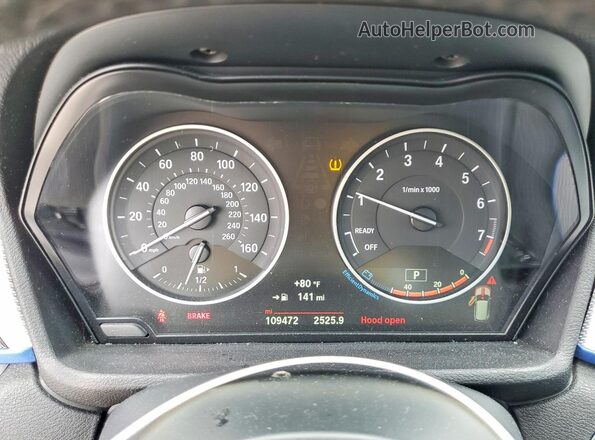 WBXHT3C33H5F72539 2017 BMW X1 Белый Вид щитка приборов