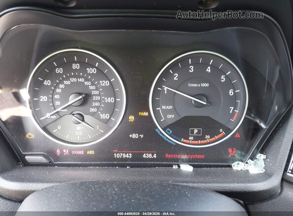 WBXHT3C34H5F79502 2017 BMW X1 Gray Widok tylnych siedzeń