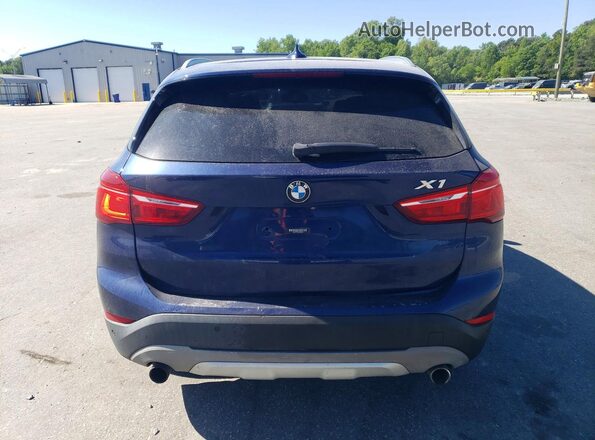 WBXHT3C34H5F84053 2017 BMW X1 Blue უკანა ხედი