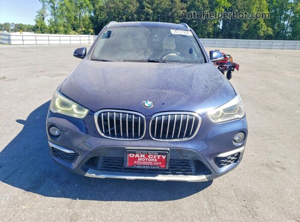 WBXHT3C34H5F84053 2017 BMW X1 Blue წინა ხედი