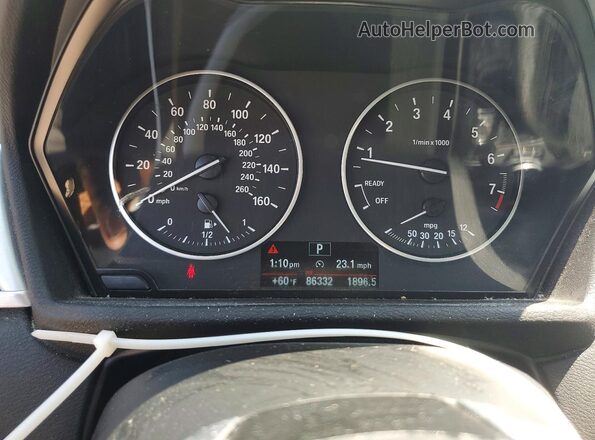 WBXHT3C35G5E56192 2016 BMW X1 White ხელსაწყოთა პანელის ხედი