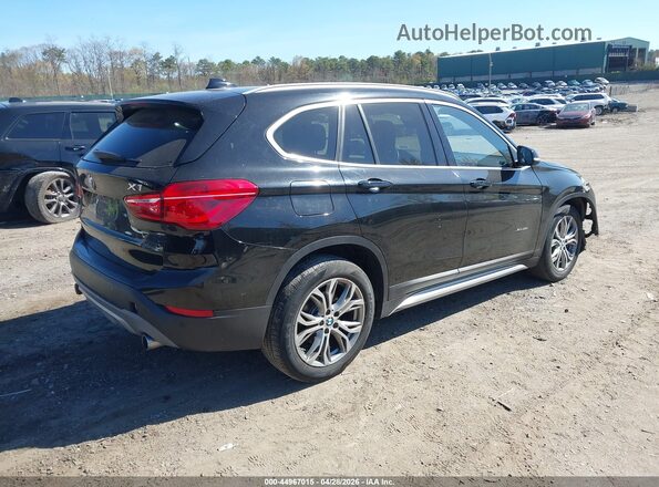 WBXHT3C38H5F84217 2017 BMW X1 Черный Задняя правая четверть