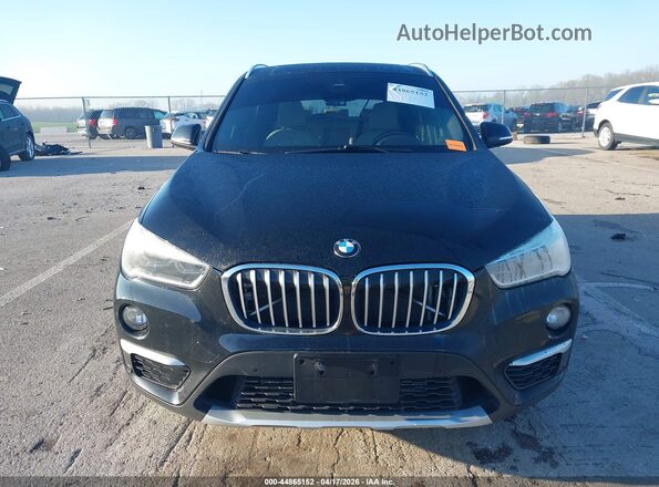 WBXHT3C5XK5L37562 2019 BMW X1 Black Instrument cluster view