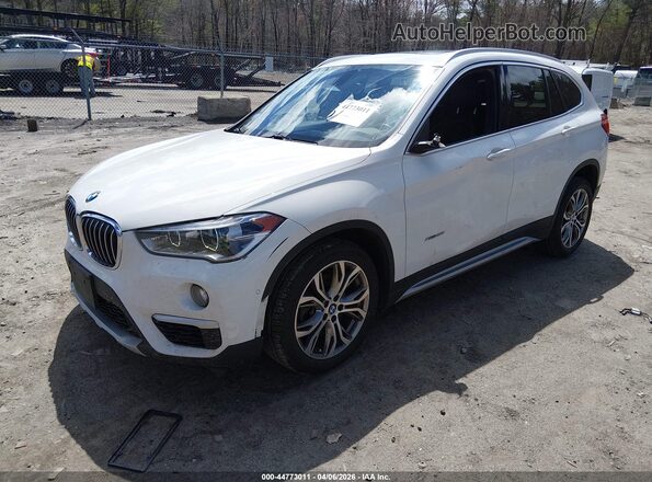 WBXHT3Z37H4A52289 2017 BMW X1 White Առջևի ձախ երեք քառորդ տեսարան