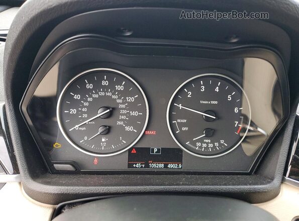WBXHT3Z3XG4A48199 2016 BMW X1 Black Instrument cluster view