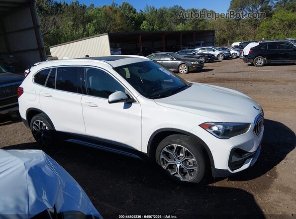 WBXJG7C02M5U07186 2021 BMW X1 White Սալոնի հետևի տեսք