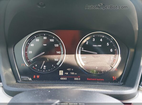 WBXJG7C02M5U07186 2021 BMW X1 White Հետևի նստատեղերի տեսք