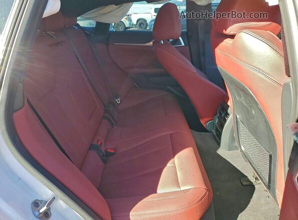 WBY43AW05PFP81982 2023 BMW I4 White Rear seats view