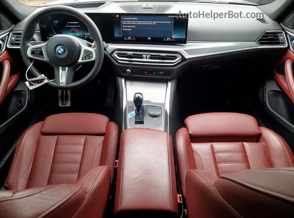 WBY73AW04PFP34696 2023 BMW I4 Blue Вид панелі приладів