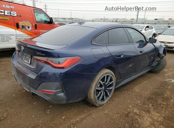 WBY73AW04PFP34696 2023 BMW I4 Blue Задня права чверть
