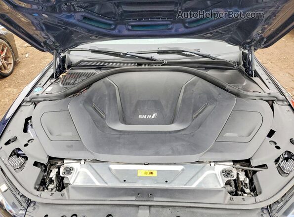 WBY73AW04PFP34696 2023 BMW I4 Blue Вид задньої частини салону