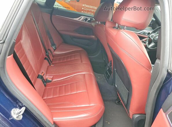 WBY73AW04PFP34696 2023 BMW I4 Blue Вид задніх сидінь