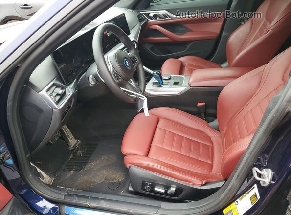 WBY73AW04PFP34696 2023 BMW I4 Blue Вид салону спереду