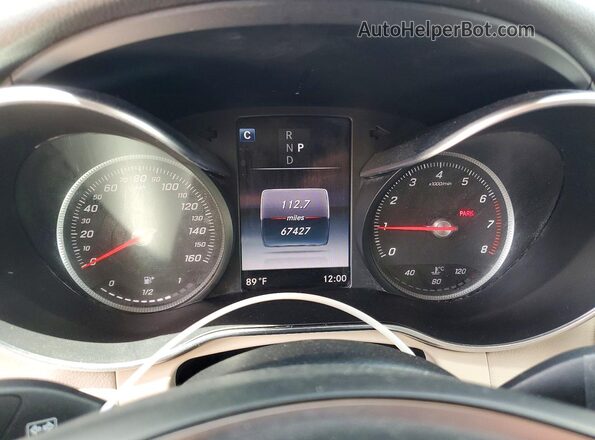 WDC0G4JB4HF132765 2017 MERCEDES-BENZ GLC-CLASS Blue Вид щитка приладів