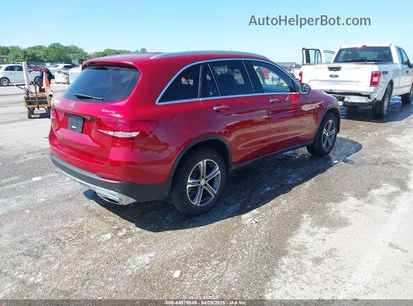 WDC0G4KBXGF044803 2016 MERCEDES-BENZ GLC 300 Красный Задняя правая четверть
