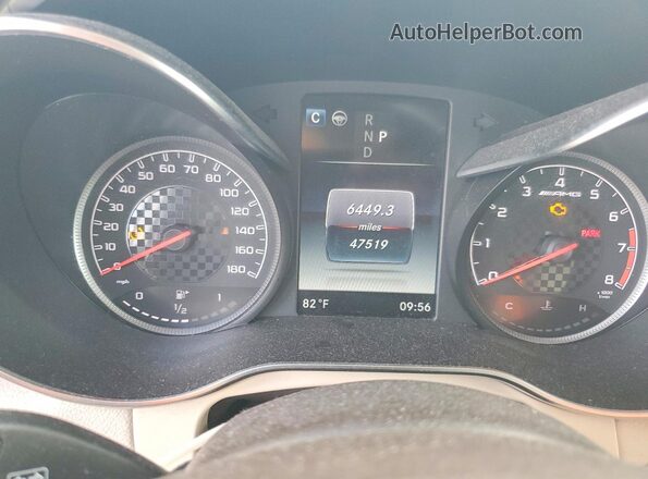 WDC0G6EB7JF404592 2018 MERCEDES-BENZ GLC-CLASS White Instrument cluster view