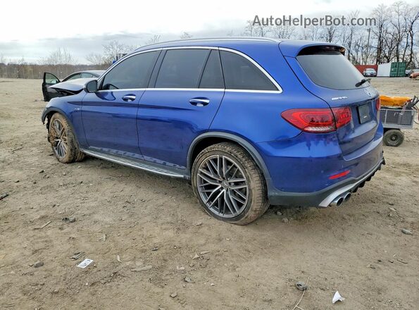 WDC0G6EB7LF731450 2020 MERCEDES-BENZ GLC-CLASS Синий Задняя левая четверть