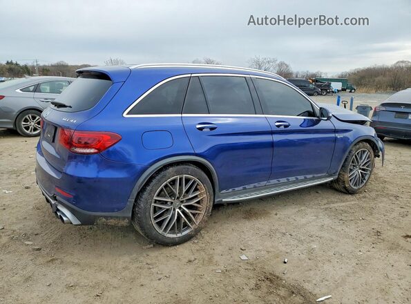 WDC0G6EB7LF731450 2020 MERCEDES-BENZ GLC-CLASS Синий Задняя правая четверть