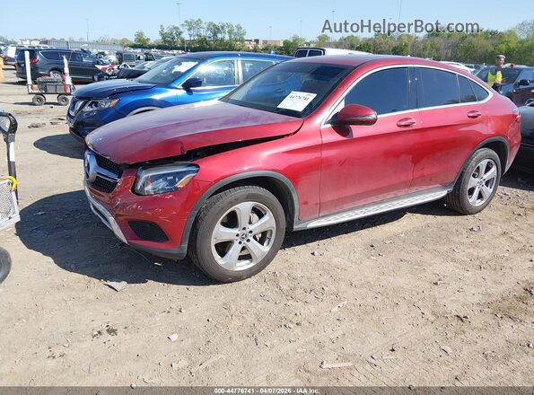 WDC0J4KB3HF227723 2017 MERCEDES-BENZ GLC 300 COUPE Red წინა მარცხენა ხედი სამი მეოთხედიდან