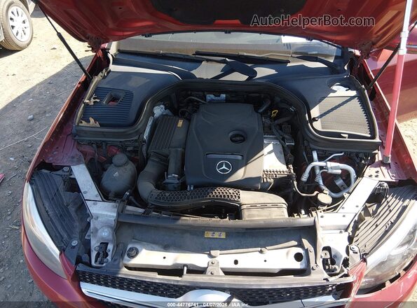 WDC0J4KB3HF227723 2017 MERCEDES-BENZ GLC 300 COUPE Red უკანა ხედი