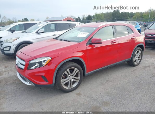 WDCTG4EB3GJ201366 2016 MERCEDES-BENZ GLA 250 Red Առջևի ձախ երեք քառորդ տեսարան