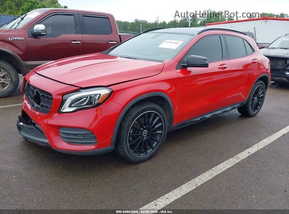 WDCTG4EB3KU011638 2019 MERCEDES-BENZ GLA 250 Red წინა მარცხენა ხედი სამი მეოთხედიდან