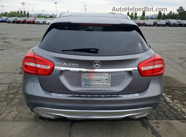 WDCTG4EB7GJ232488 2016 MERCEDES-BENZ GLA Gray Вид ззаду