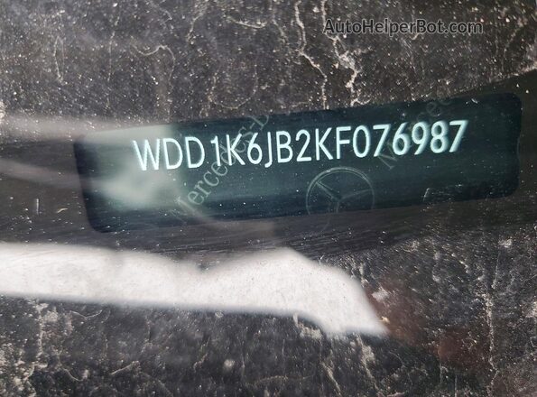 WDD1K6JB2KF076987 2019 MERCEDES-BENZ E Burgundy VIN կոդի պիտակի տեսք