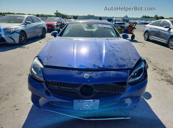 WDDPK3JA0JF150406 2018 MERCEDES-BENZ SLC Blue Front view