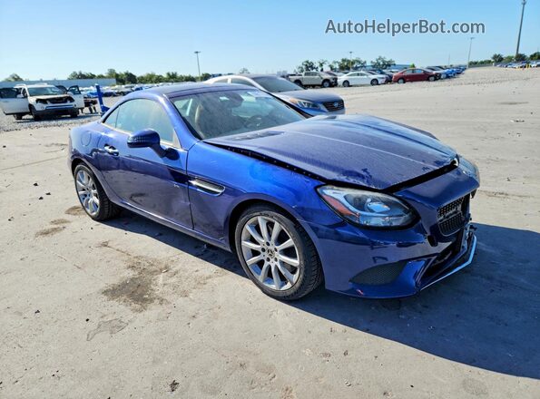 WDDPK3JA0JF150406 2018 MERCEDES-BENZ SLC Blue Front right