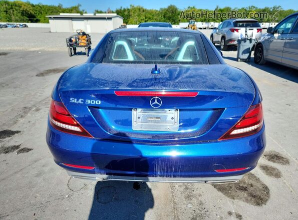WDDPK3JA0JF150406 2018 MERCEDES-BENZ SLC Blue Rear view