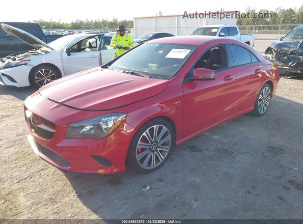 WDDSJ4EB5HN443837 2017 MERCEDES-BENZ CLA 250 Red წინა მარცხენა ხედი სამი მეოთხედიდან