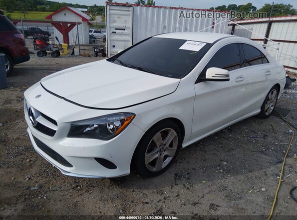 WDDSJ4EB7JN608504 2018 MERCEDES-BENZ CLA 250 White Առջևի ձախ երեք քառորդ տեսարան