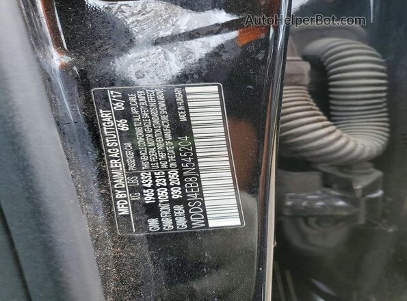 WDDSJ4EB8JN545204 2018 MERCEDES-BENZ CLA-CLASS Black Вид наклейки з VIN-кодом
