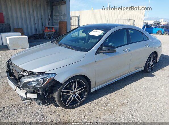 WDDSJ4EBXKN752498 2019 MERCEDES-BENZ CLA 250 Silver Առջևի ձախ երեք քառորդ տեսարան