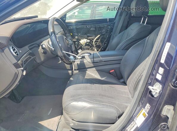 WDDUG6EB2JA347342 2018 MERCEDES-BENZ S Blue წინა სალონის ხედი