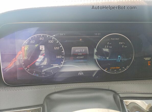 WDDUG6EB2JA347342 2018 MERCEDES-BENZ S Blue ხელსაწყოთა პანელის ხედი