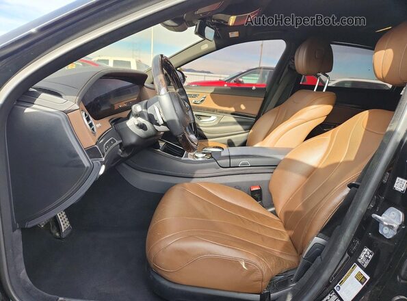 WDDUG6EB7KA429018 2019 MERCEDES-BENZ S Черный Вид салона спереди