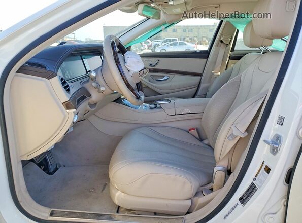 WDDUG8CB1GA230326 2016 MERCEDES-BENZ S White Widok wnętrza z przodu