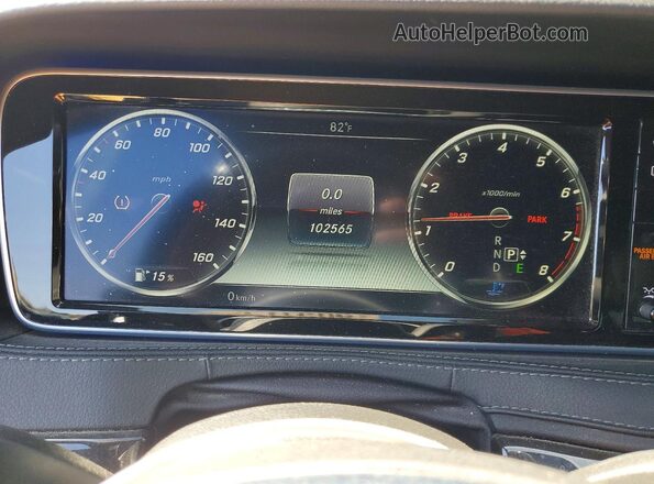 WDDUG8CBXGA245147 2016 MERCEDES-BENZ S Black Widok zestawu wskaźników