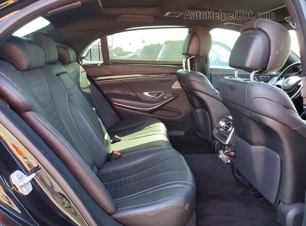 WDDUG8CBXGA245147 2016 MERCEDES-BENZ S Black Widok tylnych siedzeń
