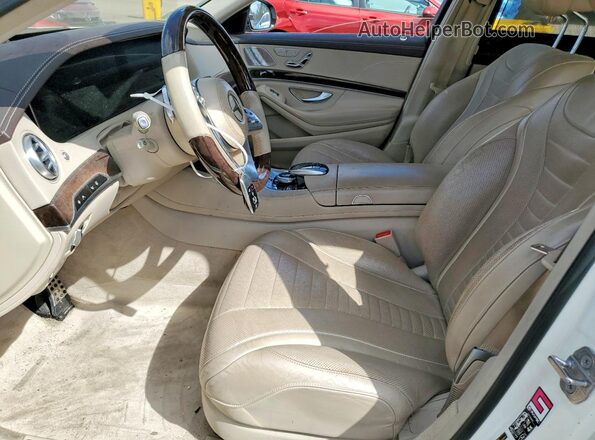 WDDUG8DB0KA486996 2019 MERCEDES-BENZ S White Widok wnętrza z przodu