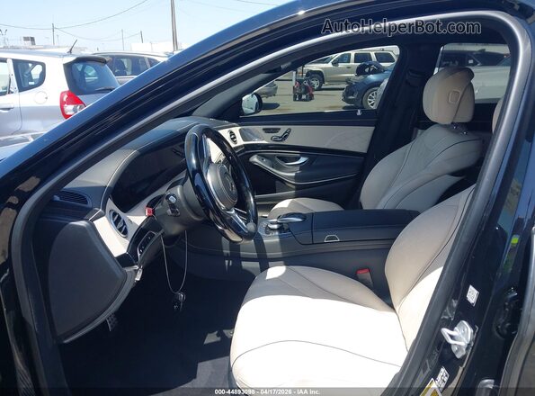 WDDUG8DB8JA380049 2018 MERCEDES-BENZ S-CLASS Black Front interior view
