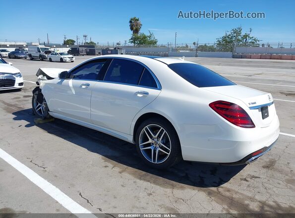 WDDUG8DBXKA487928 2019 MERCEDES-BENZ S-CLASS White Trasero izquierdo