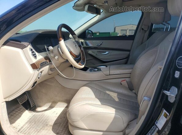 WDDUG8FB6GA257775 2016 MERCEDES-BENZ S Black Widok wnętrza z przodu