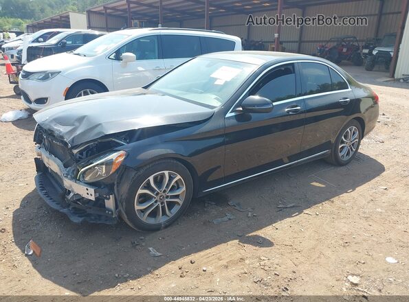 WDDWF4JB4JR389986 2018 MERCEDES-BENZ C-CLASS Black Front left