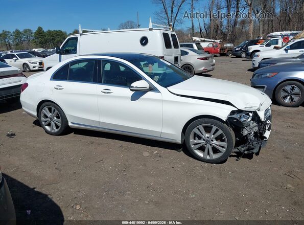 WDDWF4KB1JR418892 2018 MERCEDES-BENZ C-CLASS White უკანა სალონის ხედი