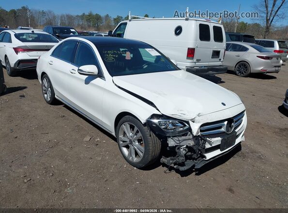 WDDWF4KB1JR418892 2018 MERCEDES-BENZ C-CLASS White წინა ხედი